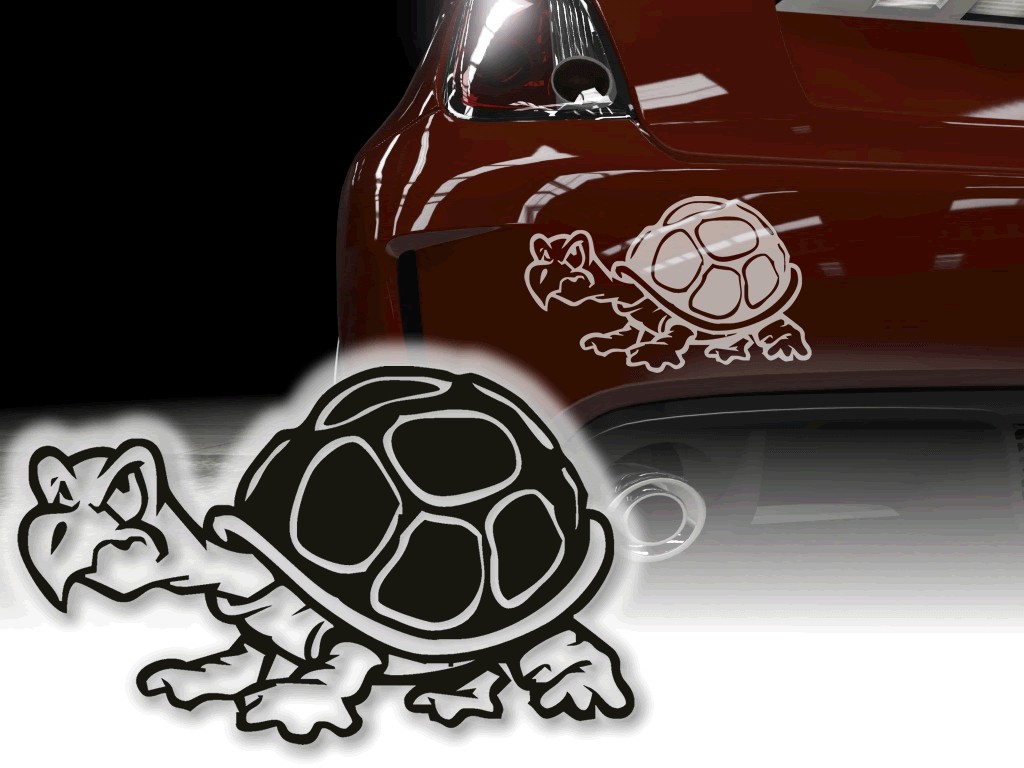 Schildkröte Turtle Tribal Autoaufkleber Auto Aufkleber