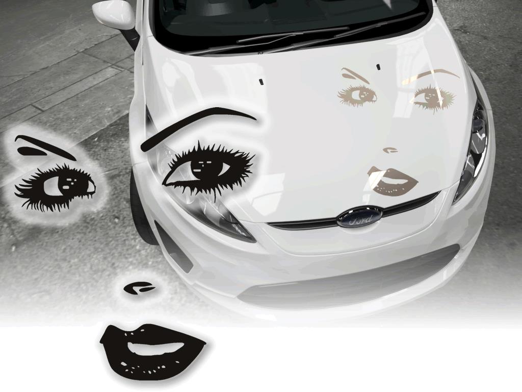 Kreative Sexy Lady Augen Aufkleber Auto Fenster Aufkleber - Temu