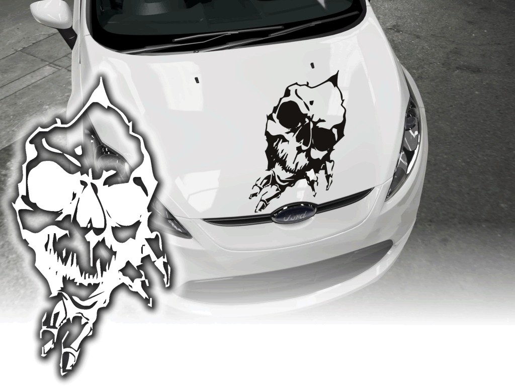Auto Aufkleber Skull Totenkopf König King Sticker Autoaufkleber Autosticker  🔥 ohne Hintergrund, kleine & große Motive
